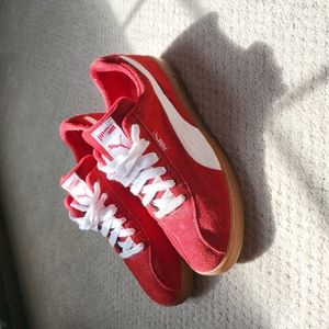 Puma men's sneakers 10.5 red - vintage
